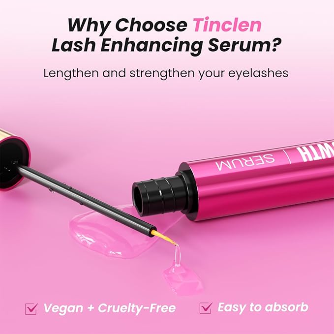 Eyelash Growth Serum Volumizing Lash Serum For Eyelash Growth Longer & Thicker Lash Enhancing serum With Natural Formula Vegan & Gentle (5 mL)