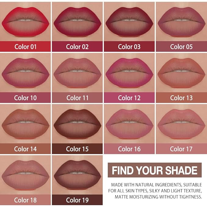 Kaely 3Pcs Gradient Matte Lipstick Lip Liner Pencil Set for Women, 2in1 Flawless Contour Gradual Ombre Effect Lip Pencil Makeup Waterproof, labiales mate 24 horas originales, 13+14+15