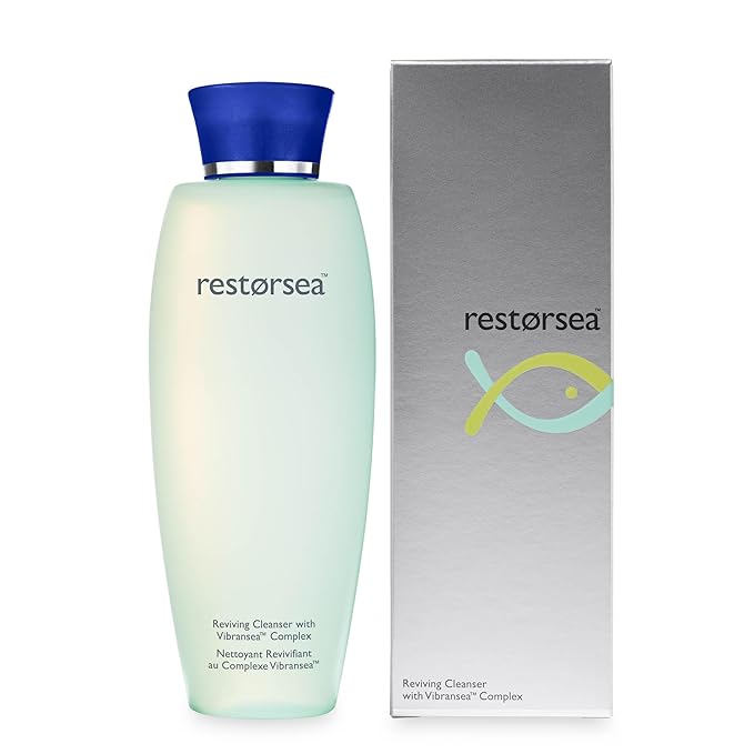 Restorsea Reviving Cleanser – Gentle Gel Face Wash for Normal to Dry Skin – Removes Makeup – With Vibransea™ Complex & Songyi Mushroom – Hypoallergenic, Sulfate-Free, Non-Comedogenic 6.7oz