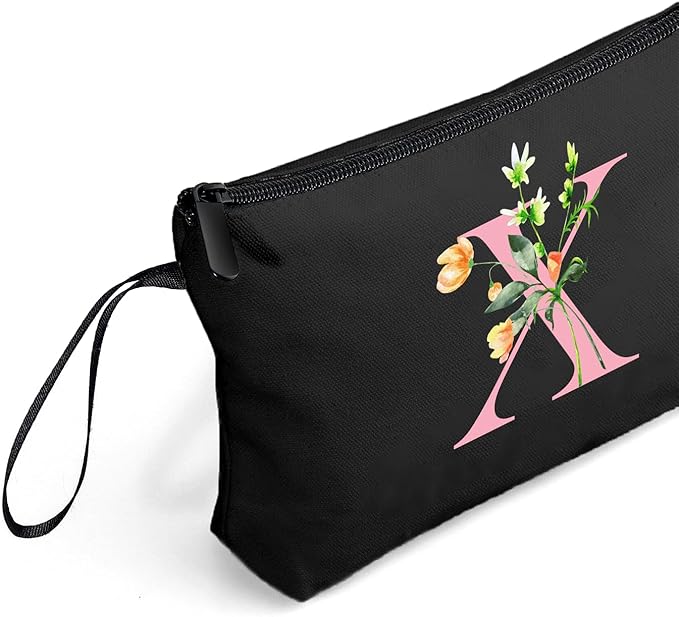 Birthday Friendship Womens Bridesmaid Proposal Coolest Gifts for Sister Teacher Coworkers Bride Personalized Travel Makeup Cosmetic Bag with Mirror Valentines Mothers Day Christmas Graduation X