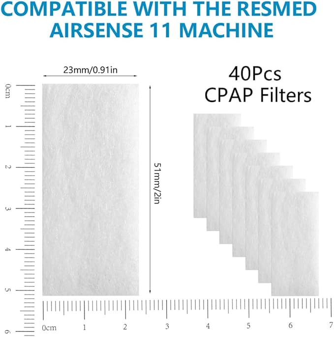 CPAP Filters 40Pcs for ResMed AirSense 11 Machine Premium Disposable - Image 3