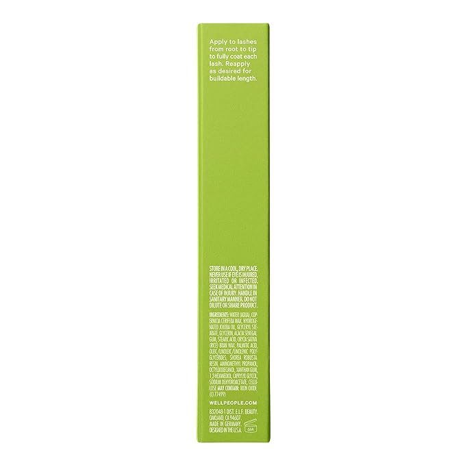 Well People Expressionist Lengthening Mascara, Mascara For Long, Nourished Lashes, Smudge- and Transfer-Resistant Formula, Vegan & Cruelty-free, Black