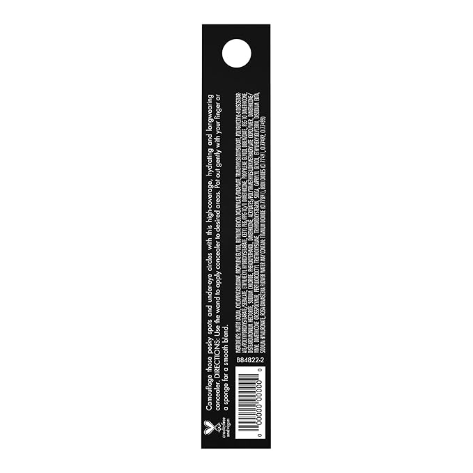 e.l.f. Hydrating Camo Concealer, Covers Blemishes & Under-Eye Circles, Full-Coverage & Delivers A Satin Finish, Vegan & Cruelty-Free, Tan Neutral