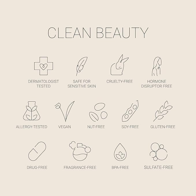 No Makeup Makeup Long-Lasting Lightweight Foundation & Brush Duo | Cruelty-Free, Fragrance-Free, Buildable, Transfer-Proof Makeup (Natural)