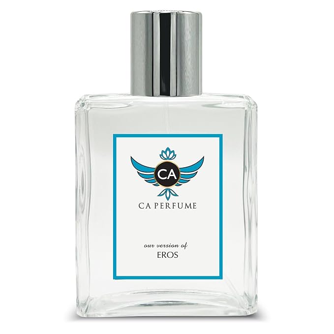 CA Perfume Impression of Eros For Men Replica Fragrance Dupes Eau de Parfum Spray Bottle 3.4 Fl Oz/100ml-X1