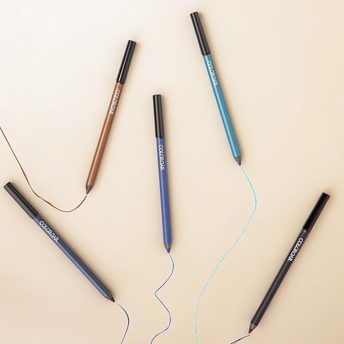 Colorbar Just Smoky Eye Pencil - Eyeliner Pencil with Built-in Smudger - Waterproof Formula - Matte Finish - 006 Just Brown - 0.04 oz