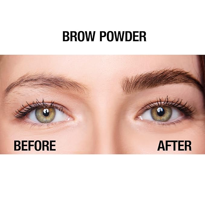 Palladio Brow Powder for Eyebrows, Soft and Natural Eyebrow Powder with Jojoba Oil & Shea Butter, Helps Enhance & Define Brows, Compact Size for Purse or Travel, Includes Applicator Brush, Auburn