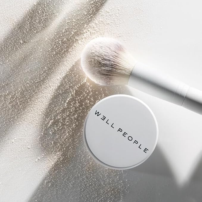 Well People Powder Complexion Brush, Soft & Fluffy Face Makeup Brush For Evenly Applying Loose Powder, Great For Large Areas, Cruelty-free Bristles