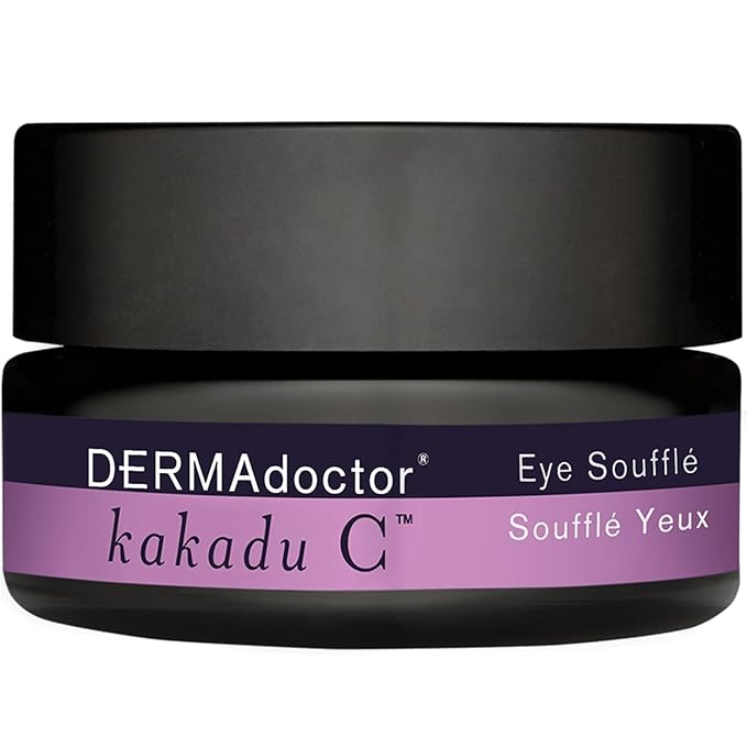 DERMAdoctor 20% Vitamin C Face Serum 0.5 fl oz Cleanser 2.37 fl oz with Caffeine Eye Cream Vitamin E & Ferulic Acid | Kakadu C Anti Aging, Hydrating & Discoloration Correcting Serum