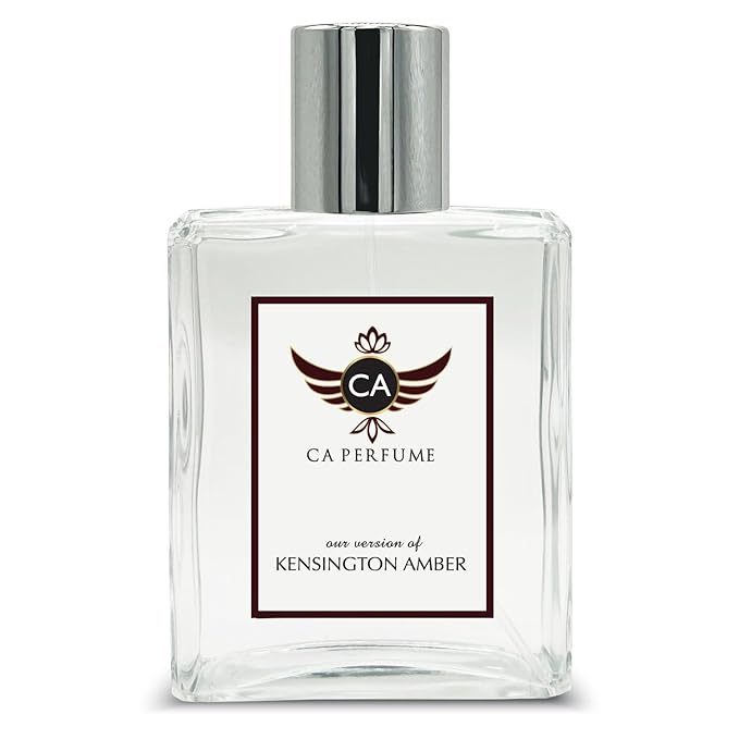 CA Perfume Impression of Kensington Amber for Women and Men Eau De Parfum Amber Scent Long Lasting Unisex Fragrance Signature Scent for Day and Night Wear 3.4 Fl Oz 100ml