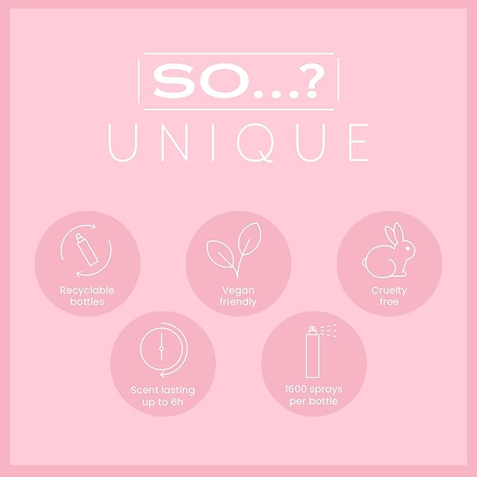 So...? Unique Body Mist - Peony Blush for Women - 5.1 oz Body Mist - Pack of 2