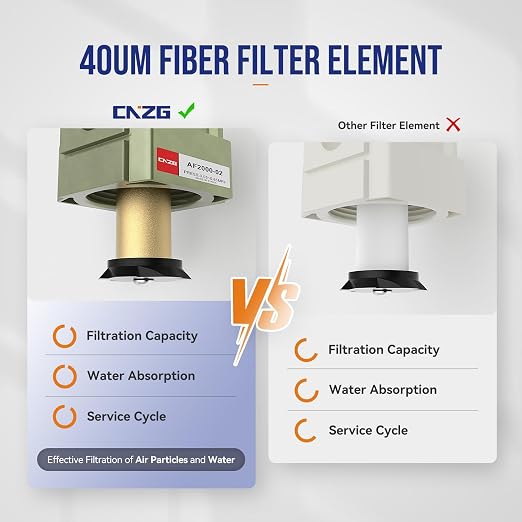 1/4 Air Pump Filter Pneumatic Water Trap - Image 4