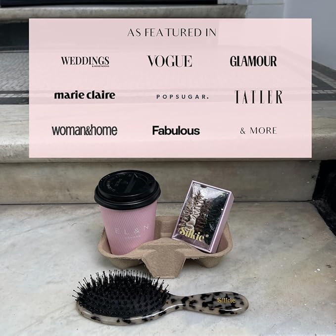 SILKIE x4 Set 100% Pure Mulberry Silk Black Brown Chocolate Pink Nude Neutral Skinny Scrunchies Travel Pouch Everyday Hair Ties Elastics Hair Care Ponytail Holder No Damage (Champagne)