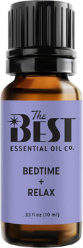 The Best Bedtime + Relax Essential Oil Blend- Premium Grade- 100% Pure & Natural for Aromatherapy, Diffuser, Spa, Massage, Air Freshener- 10 ml (.33 fl oz)