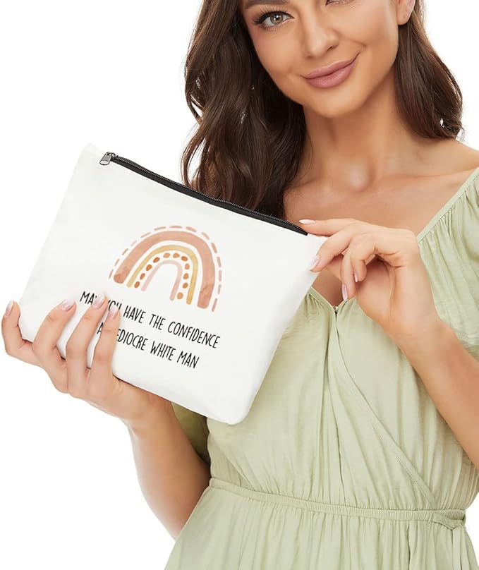 Inspirational Gifts for Women, Feminist Makeup Bag, Intersectional Feminism, Smash The Patriarchy, Feminist Gift, Liberal Gift - May You Have The Confidence Motivational Birthday Christmas Friendship