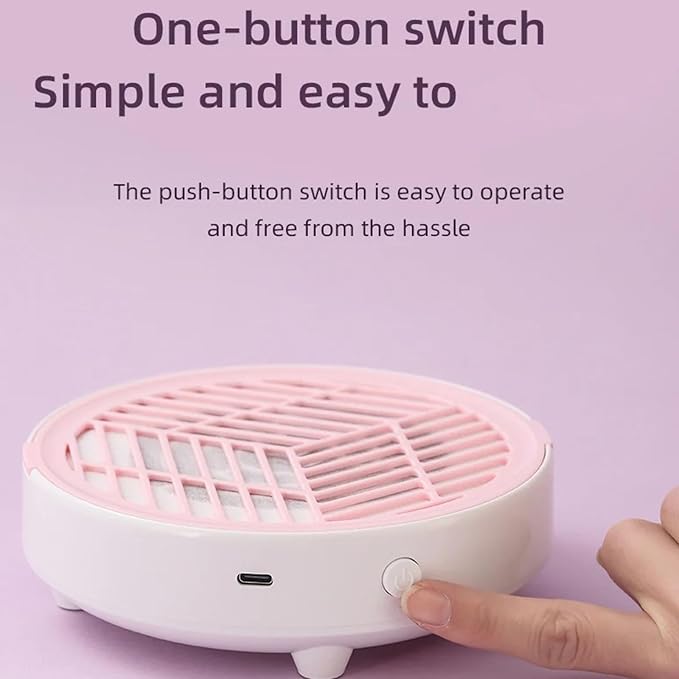Nail Dust-Collector Filter for Nail Techs, Rechargeable Nail-Dust-Collector - Image 4