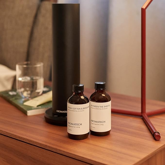 Aromatech Fresh Cotton and Bergamot Essential Oil Blend: Luxury Hotel Inspired Aromatherapy with Bergamot, Fresh Cotton & Sandalwood for Ultrasonic Diffusers & Nebulizers - 4 fl oz, 120 mL