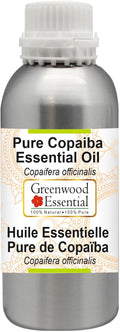 Greenwood Essential Pure Copaiba Essential Oil (Copaifera officinalis) Steam Distilled 300ml (10.1 oz)