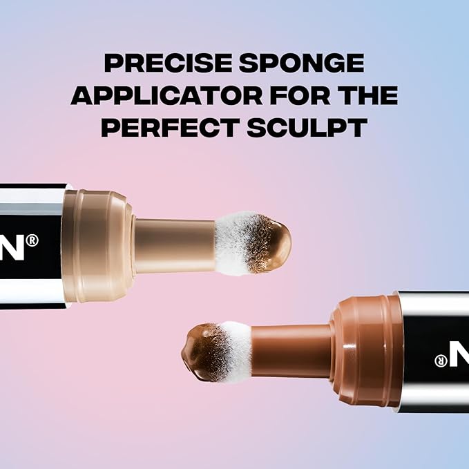 Sacheu Liquid Contour STAY-N Long Wear Cream Contour Makeup — Long Lasting, Blendable, & Lightweight Formula — Vegan & Cruelty-free, Giving Boss
