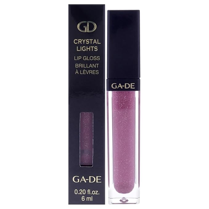 GA-DE Crystal Lights Lip Gloss, 516 - Enriched with Light-Reflecting Crystal Pearls - Smooth Silky, Rich Color - Moisturizes and Adds Shine - 0.2 oz