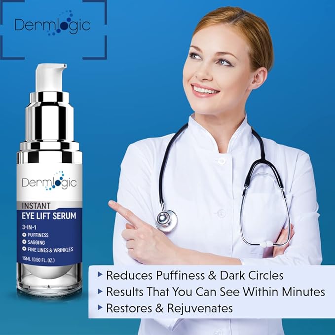 Under Eye Puffiness & Dark Circles Rapid Treatment- Instantly Reduces the Appearance of Puffy Eye Bags, Crow’s Feet, & Sagging Skin.
