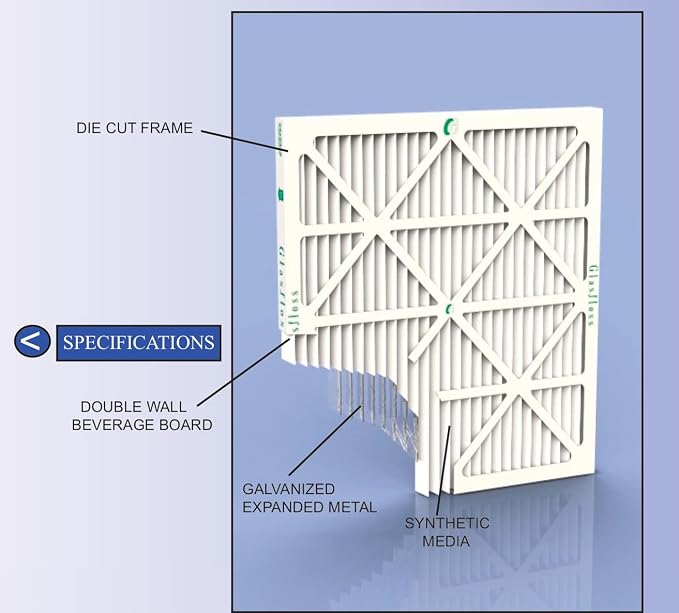 Glasfloss ZL 16x20x2 MERV 13 2" Inch Air Filters - Image 3