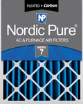 Nordic Pure 20x20x4 Pleated Air Filters MERV 7 Plus Carbon 1 Pack by NordicPure