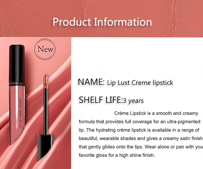 12 Colors Lips Staining Lip Oil, 2025 Upgrade Cream Texture Lipstick Long-Lasting Moisturizing Lip Oil, Waterproof Lipstick Creamy Lip Gloss Non-stick to Cup (#03, One Size)