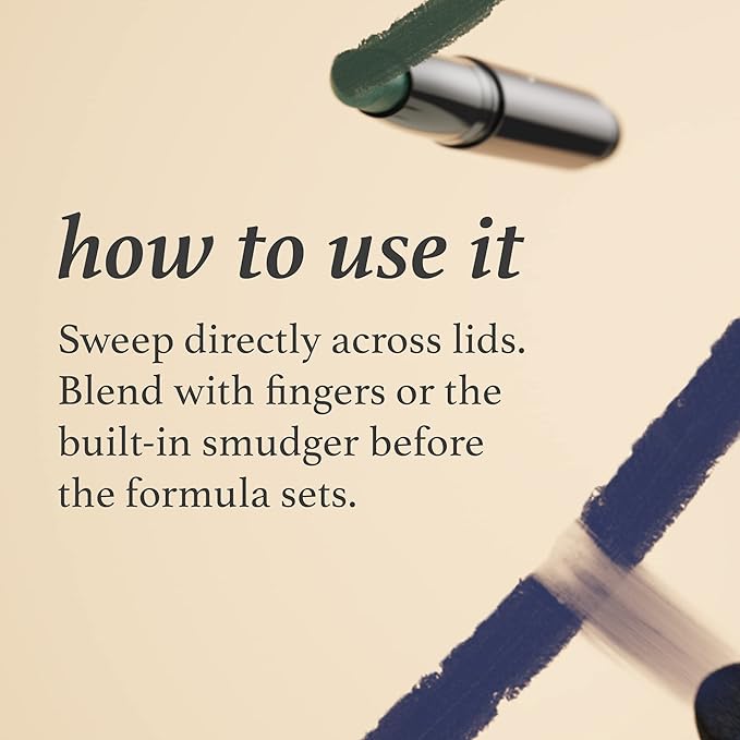 Julep Eyeshadow 101 Crème-to-Powder Waterproof Eyeshadow Stick Duo – Long-Lasting, Crease-Proof, Easy Apply with Built-in Smudger - Desert & Champagne