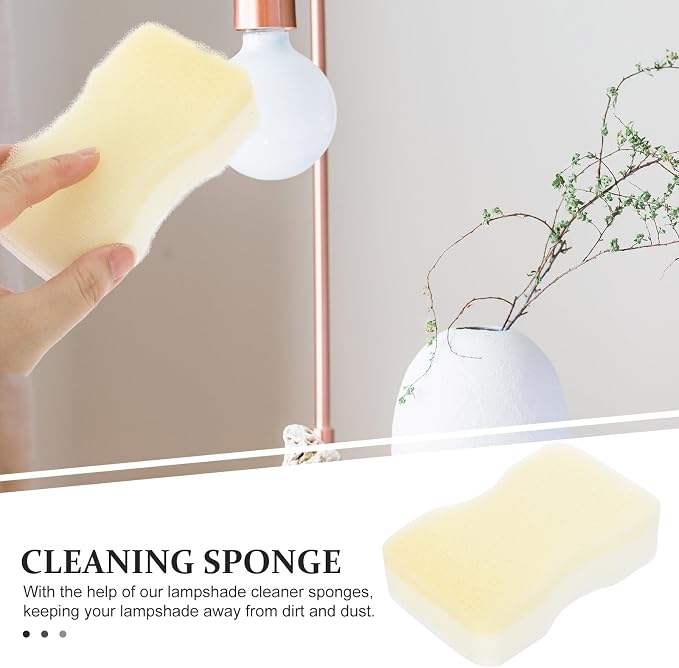 Beaupretty 15pcs Lampshade Cleaning Sponges Dry Fabric Cleaner Reusable Dust - Image 3