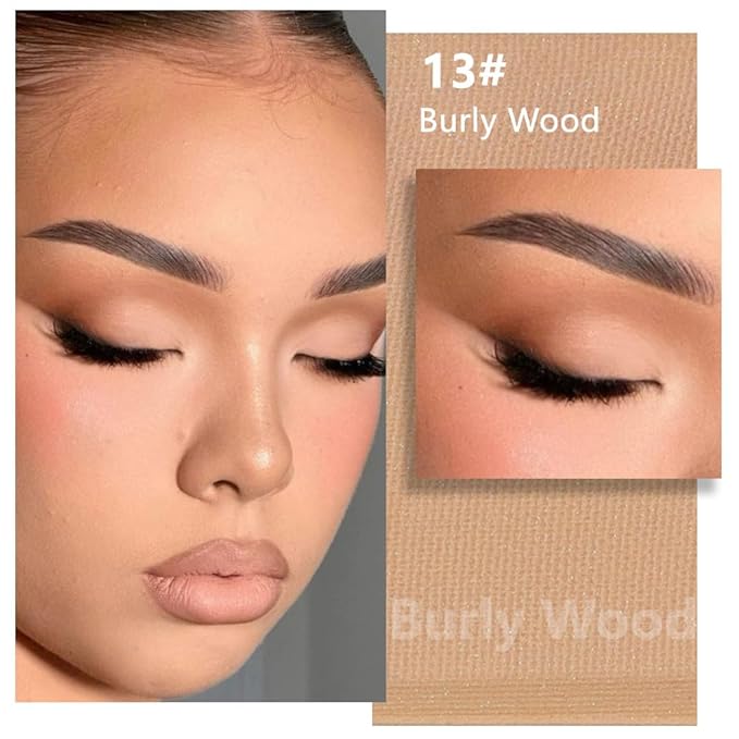 evpct Matte Light Nude Brown Single Eye Shadow Palette Makeup for Older Women, Burly Wood Cream Eye shadow Palette Single for Older Women Matte, High Pigment Monochrome Eyeshadow, sombra de ojos