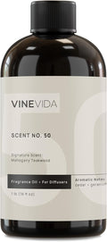 VINEVIDA Mahogany Teakwood Fragrance Oil for Cold Air Diffusers - 16 Fl Oz - Essential Oils for Diffuser Oil Refill & Air Freshener Room Spray