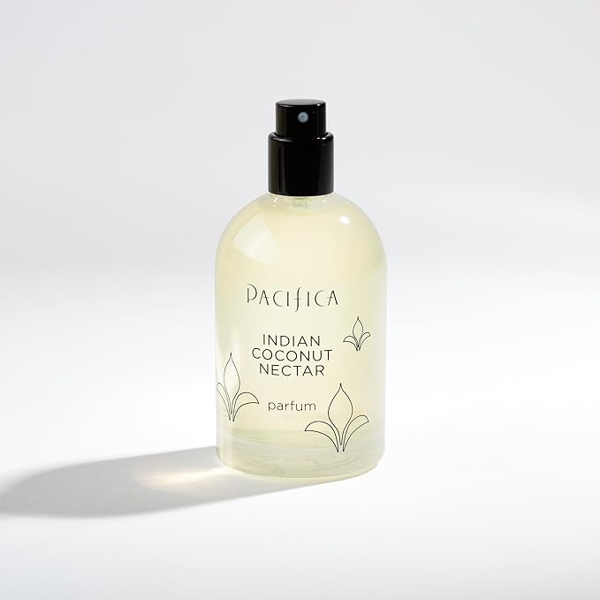 Pacifica Indian Coconut Nectar Spray Perfume, 2 oz – Warm Coconut & Vanilla Gourmand Fragrance for Women Clean Beauty Scent, Long-Lasting Beachy & Layerable, 100% Vegan & Cruelty-Free Made in USA