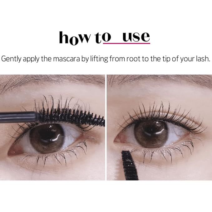 ETUDE Curl Fix Mascara Volume 1+1 Set, Lash Mascara, Strong Curl Up, Long-Lasting, Waterproof, Light-Weight, Korean Makeup, Beauty, Vegan Certified (0.54 Fl Oz)
