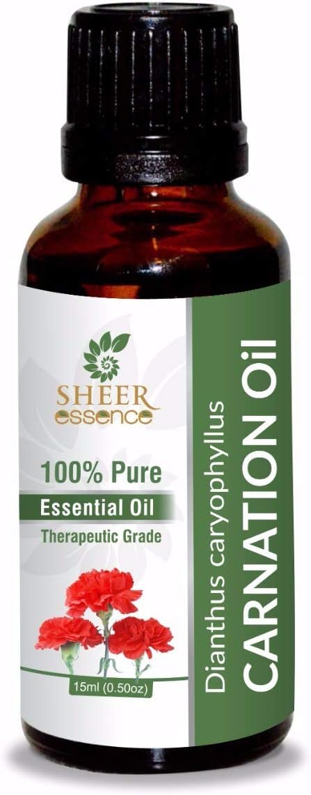 Carnation Oil -(Dianthus Caryophyllus)- Essential Oil 100% Pure Natural Undiluted Uncut Therapeutic Grade Oil 1.01 Fl.OZ