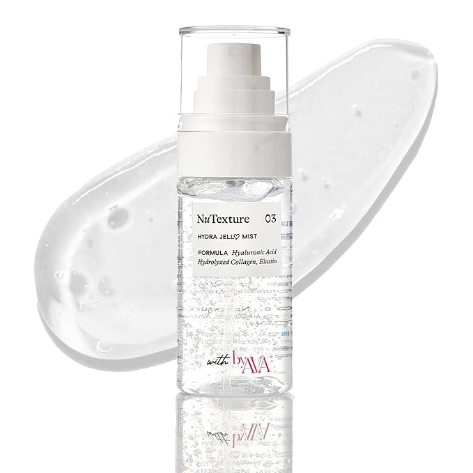 Jelloskin Hydra Jell Face Mist by AVA x NuTexture Hydrating Face Spray with Collagen, Hyaluronic Acid, Vitamin C & E