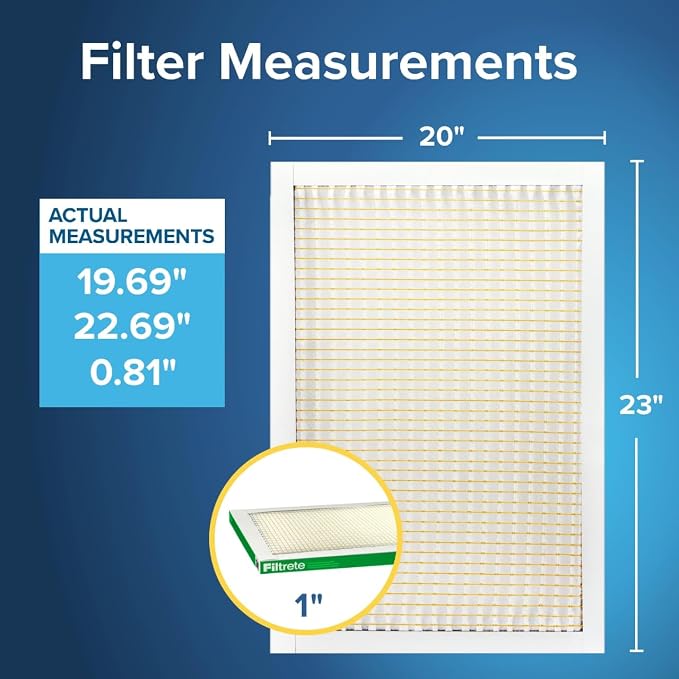 Filtrete 20x23x1 AC Furnace Air Filter, MPR 700, MERV 8, Tough on Pollen - Image 2