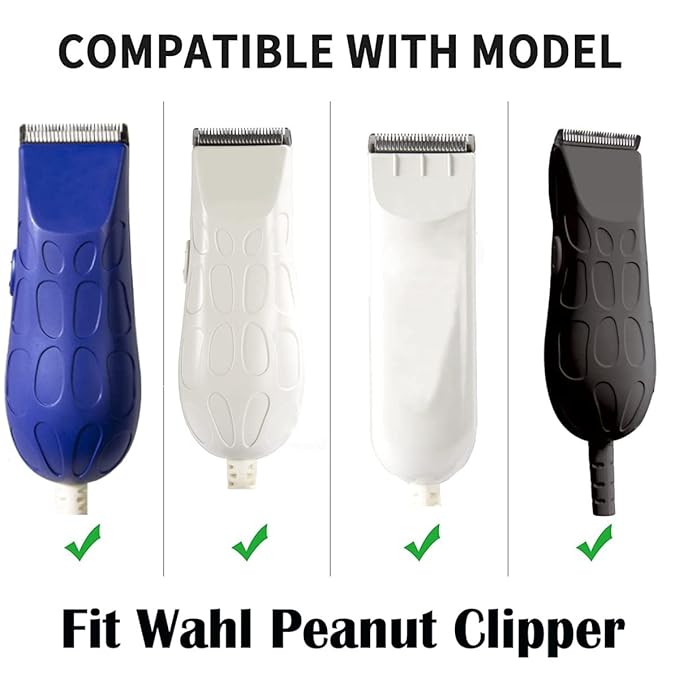 Professional Peanut Clipper Guards for Wahl Peanut – From 1/8 Inch to 1/2 Inch, Fits for Wahl Peanut, Black-4PCS