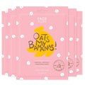 FACETORY K Beauty Face Mask Skin Care - OATS MY BANANAS CALMING Sheet Mask with Oat Extract | Milky Essence Soothes & Moisturizes (5 Pack)