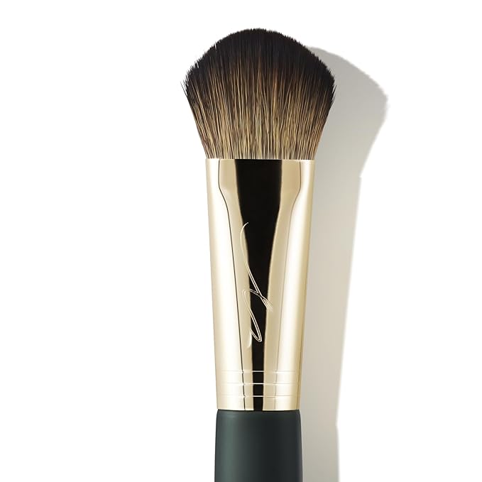 SOO ADOR okhee Contour Brush SUN02 - Angled Brush for Precise Contouring | K-Pop Makeup Artist Seo Ok Design | Synthetic Bristles, Black