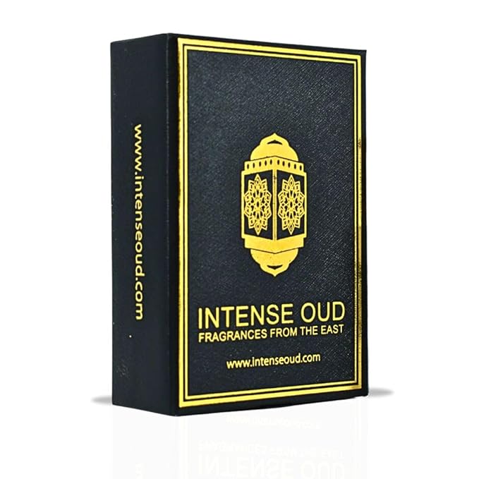 INTENSE OUD Platinum Sand Long Lasting Arabian Perfume Oils for Women 12ML (0.40 OZ) Fragrance Oil with Sweet Peach, Warm Amber & Creamy Vanilla - Concentrated Perfume Oil in Black Gift Box