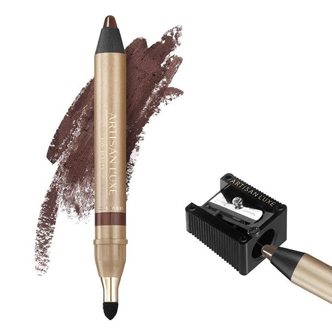 Artisan L'uxe Beauty Jumbo Eyeliner Pencil Smokey Eyes in 3 Minutes Water Proof Smudge Proof, Long Lasting Age Defying Essential Oils Seduction (Shade: Chocolate Brown) (Dark Chocolate Brown)
