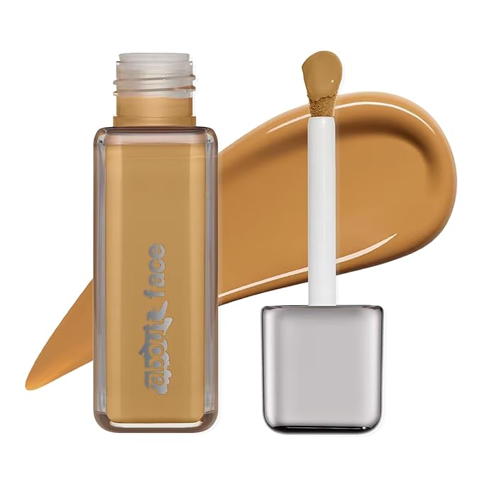 about-face THE PERFORMER Skin-Focused Foundation MD1Olive – Medium Coverage, Long-Wear, Breathable & Buildable Base – Clean, Vegan, Hydrating Formula with Blue Agave & Chlorella – 1.08oz