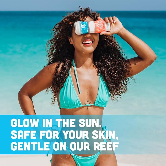 SPF 30 Sunscreen Lotion 8oz - Reef Act Compliant no 67 Octinoxate & Oxybenzone Free - Sun Screen Broad Spectrum UVA/UVB - Sunscreen Waterproof and Non-Greasy