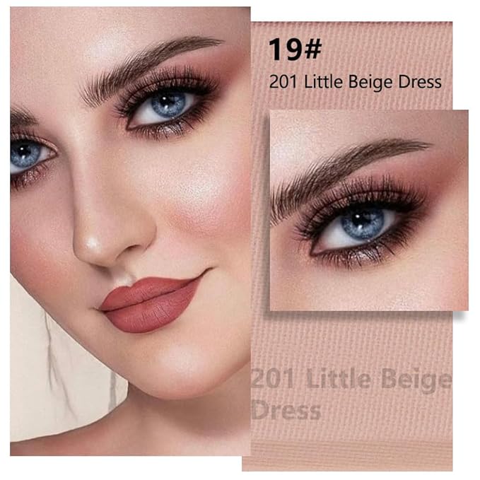 evpct Matte Mauve Pink Single Eyeshadow Palette Makeup for Older Women, Nude Pink Cream Eye shadow Palette Single for Older Women Matte, High Pigment Long Lasting Monochrome Eyeshadow, sombra de ojos