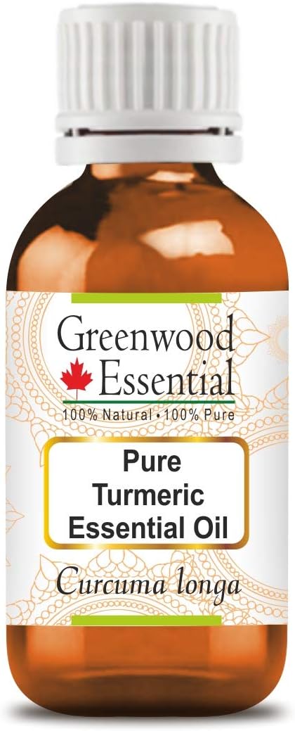 Greenwood Essential Turmeric Essential Oil (Curcuma Longa) Steam Distilled 10ml (0.33 oz)