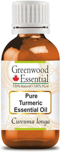 Greenwood Essential Turmeric Essential Oil (Curcuma Longa) Steam Distilled 10ml (0.33 oz)