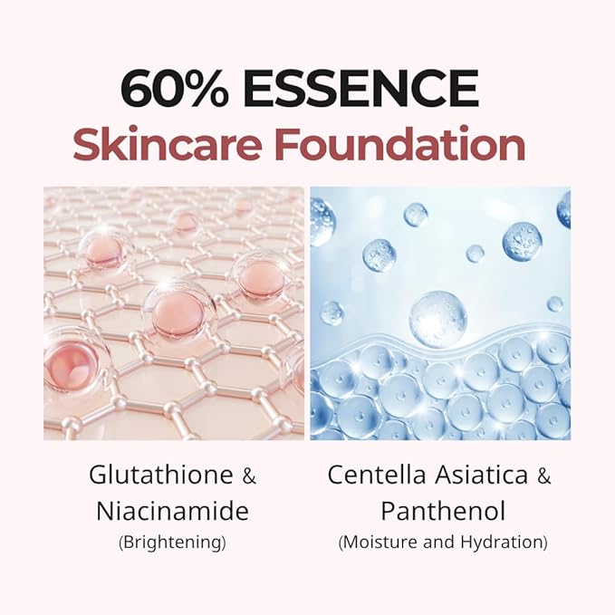 milktouch Cushion Foundation, 24H Flawless Skin, Radiant Shine, No Oxidation, Long-Lasting, Non-Creasing, 60% Hydrating Skincare Infused Korean, Stocking Stuffers, Christmas Gifts (19C Rosy Ivory)