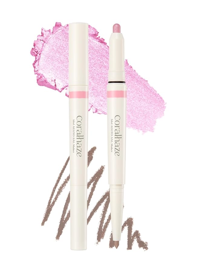 Idol AEGYO-SAL Maker 04 Ice Berry, 2-in-1 Under-Eye Highlighter and Contour Liner for Bright, Voluminous Eyes, Long-Lasting, Smudge-Proof Shimmer Stick with Natural Glow, Korean Beauty