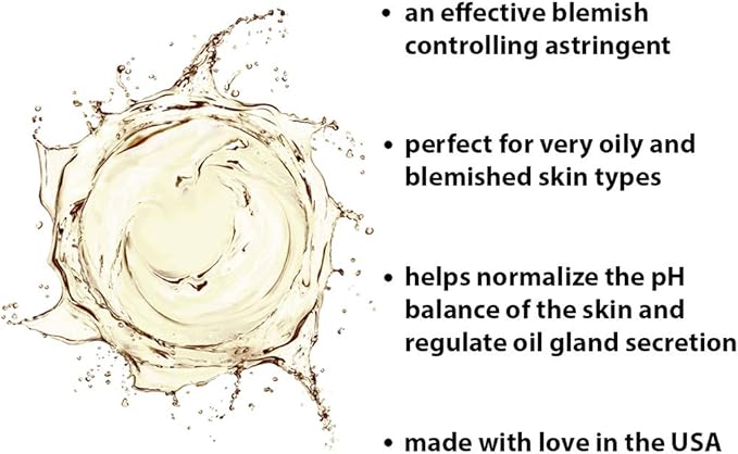 RAYA Blemish Control Astringent 16 oz (705) | Facial Toner for Very Oily and Break-Out Skin | Helps Normalize pH Levels and Regulate Oil Gland Secretion | Made with Vitamin-B | Great for Teens